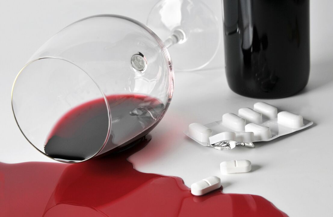 lieky a alkoholické nápoje