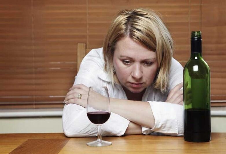 žena pije víno ako prestať